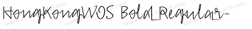HongKongW05 Bold Regular字体转换